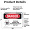 Signmission Pesticide Storage Tank Hazardous Danger Sign, Vinyl Decal, 10in W x 7in L, 2PK OS-2PACK-DS-D-710-L-1975 - alternate 3